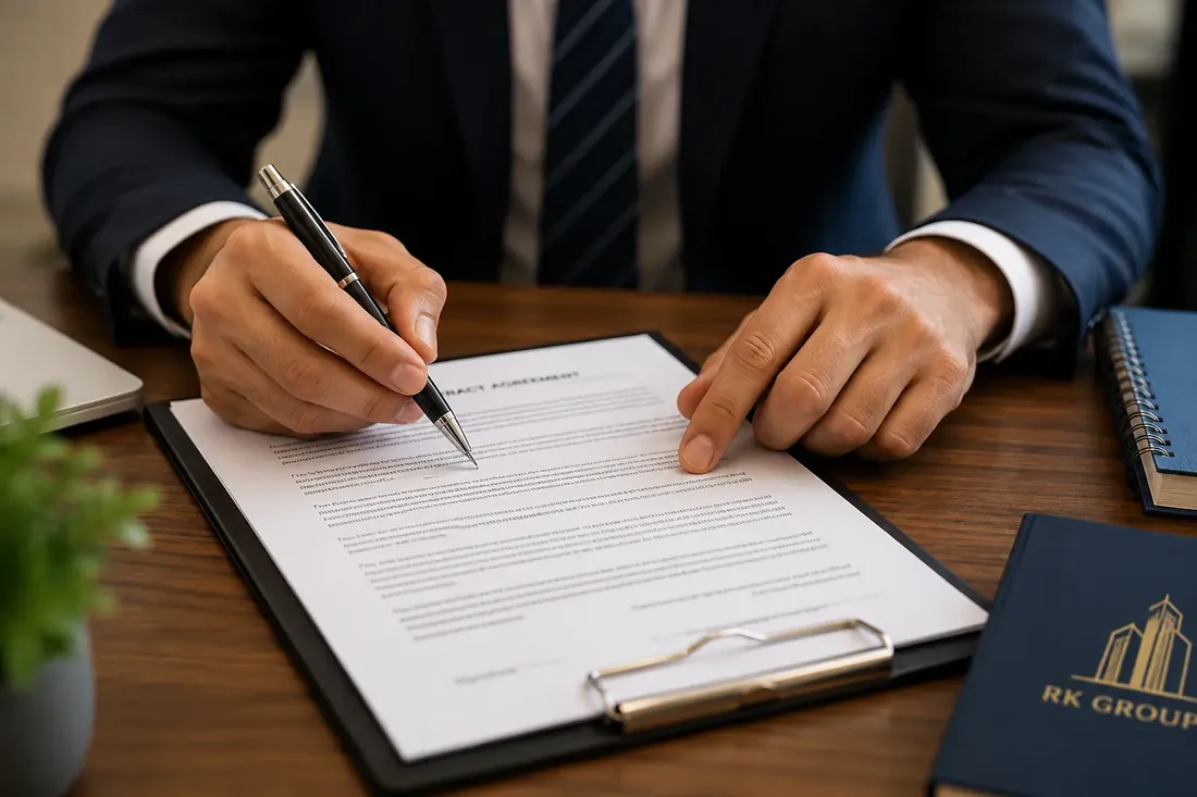 Employment contract being signed — compliant documentation by RK Documents