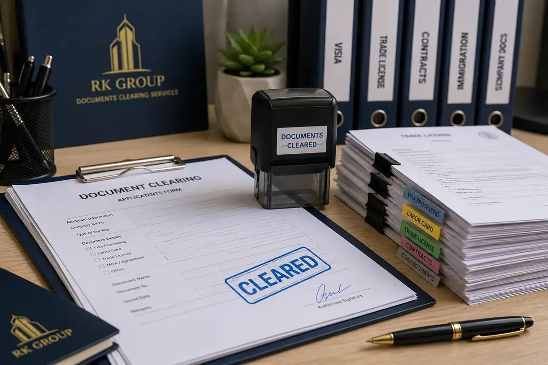 Cleared government documents and paperwork — PRO services by RK Documents